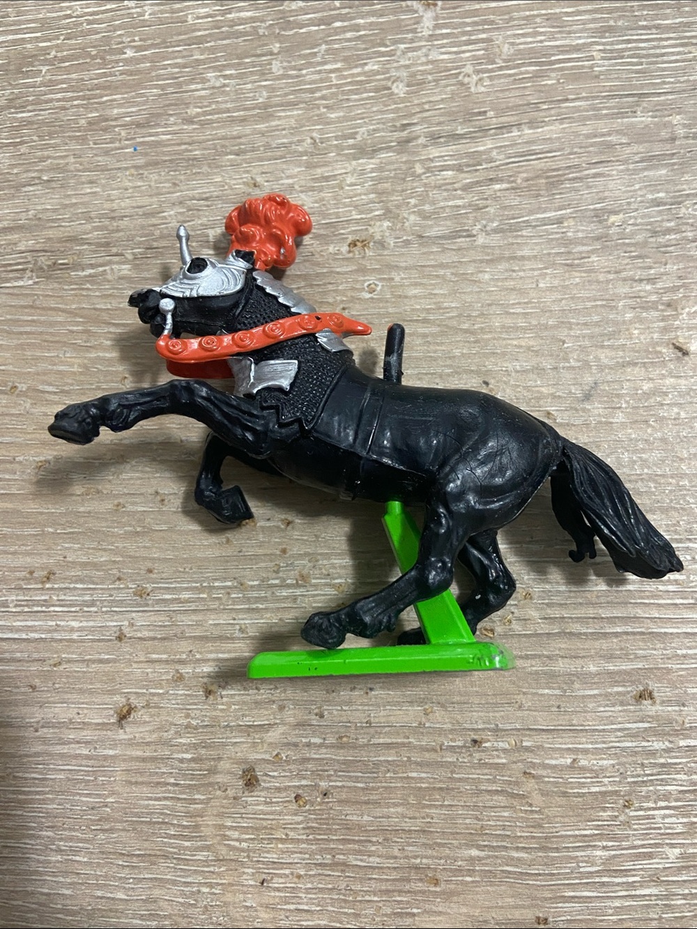 Britains 1971 Armored Black Horse Made in England